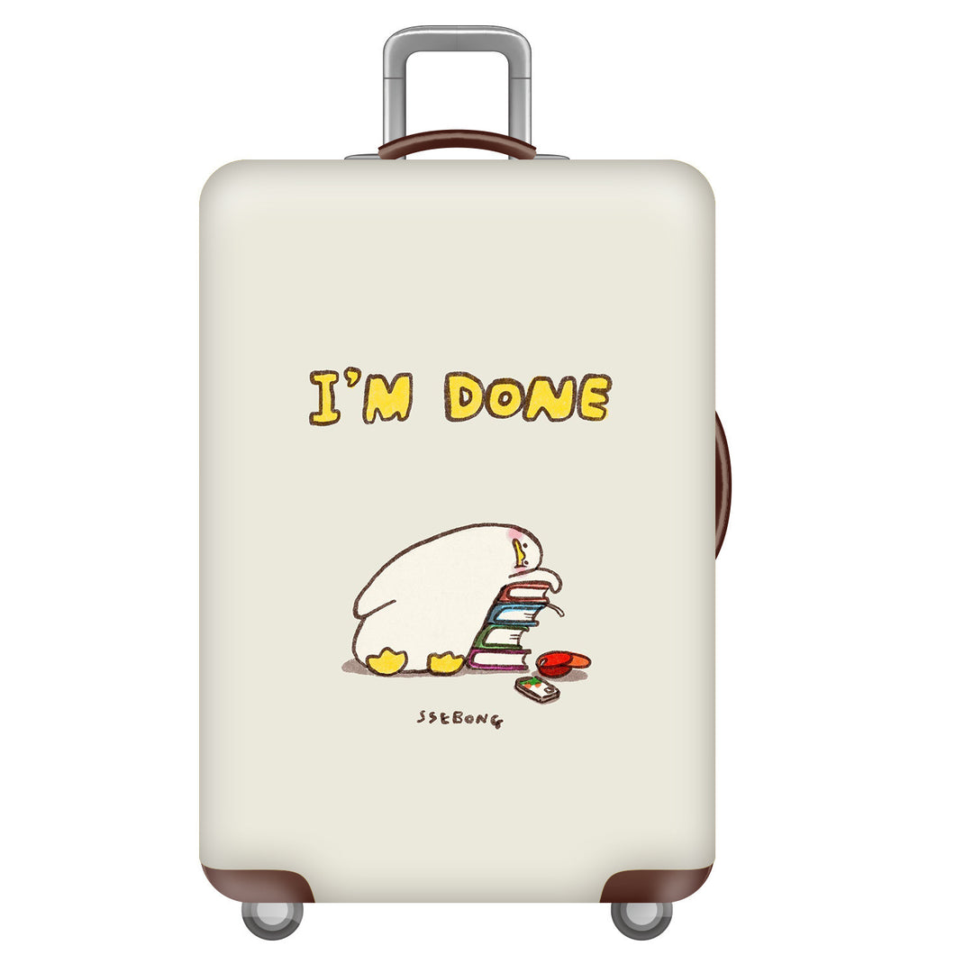Women's Hard Shell Suitcase with Unique Illustrative Design Stornfield