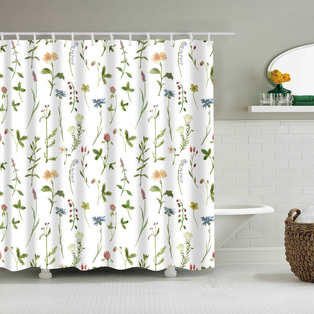 Floral Patterned Bathroom Shower Curtain Stornfield