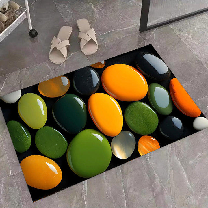 Stone-Inspired Decorative Area Mat