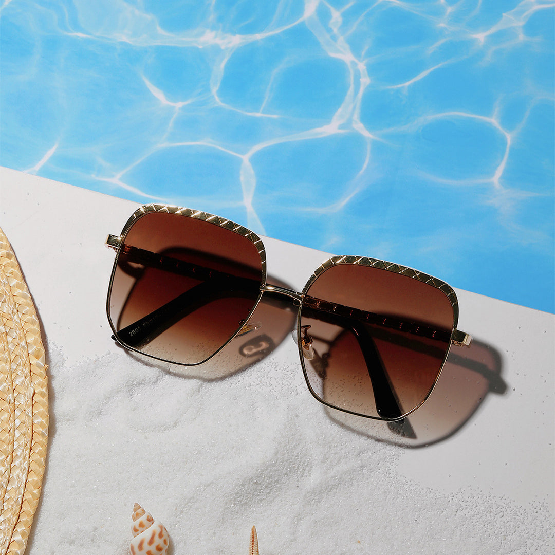 Women's fashionable oversized sunglasses in geometric design Stornfield