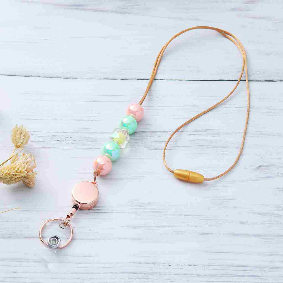 Decorative Beaded ID Badge Lanyard Stornfield
