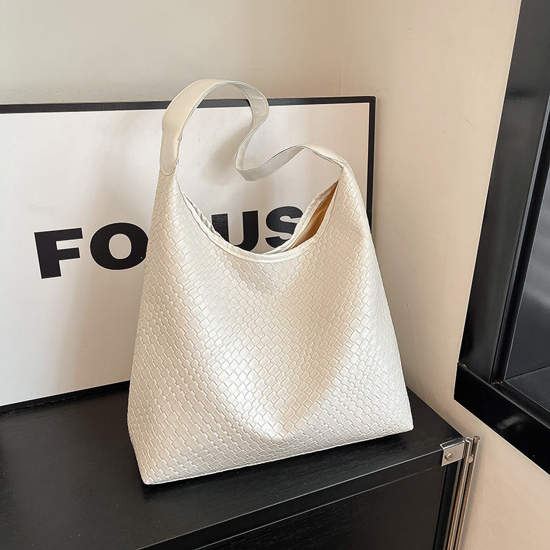 Textured Leather Tote