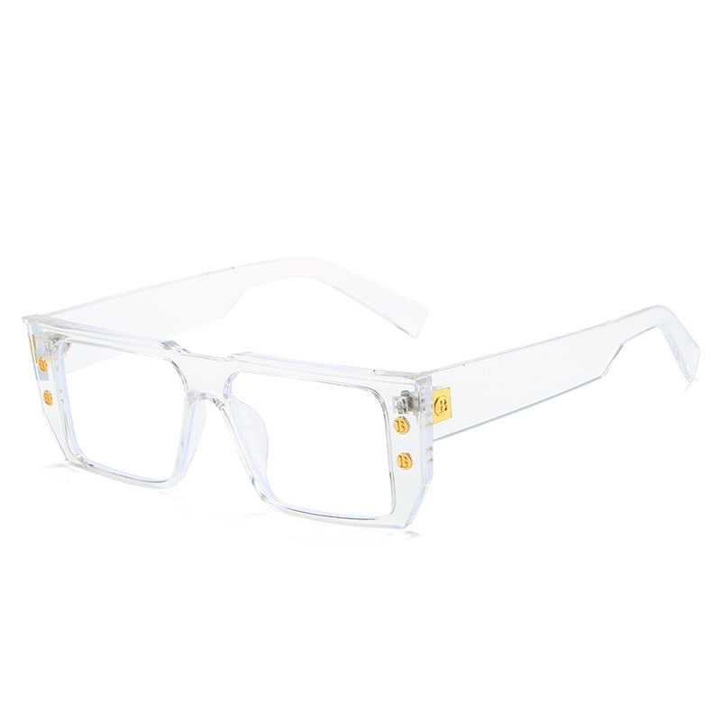 Women's fashionable clear glasses with golden accents Stornfield