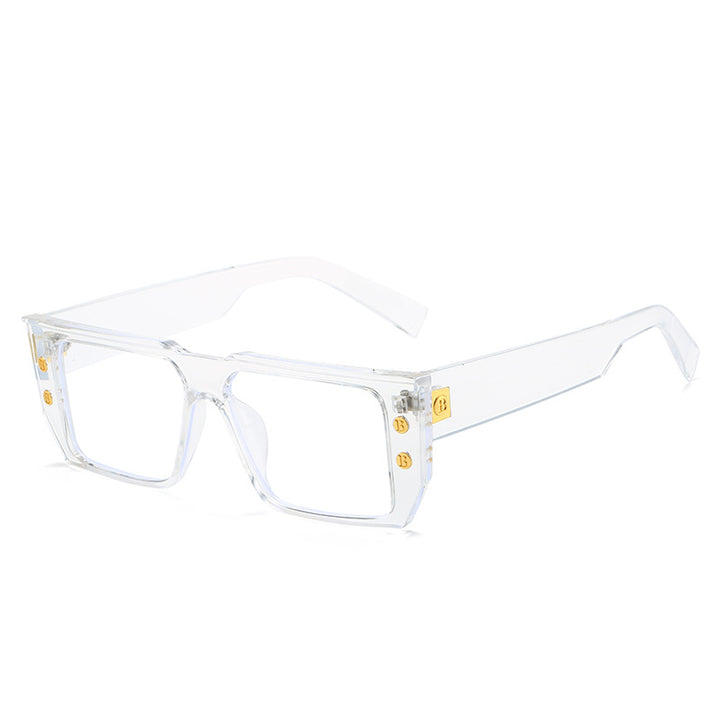 Women's fashionable clear glasses with golden accents Stornfield