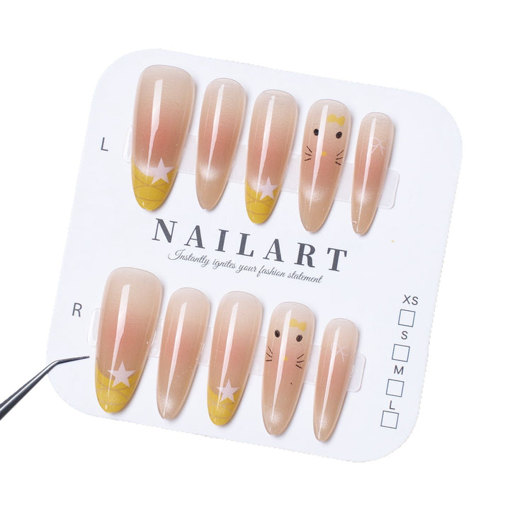Decorative Themed Press-On Nail Set Stornfield