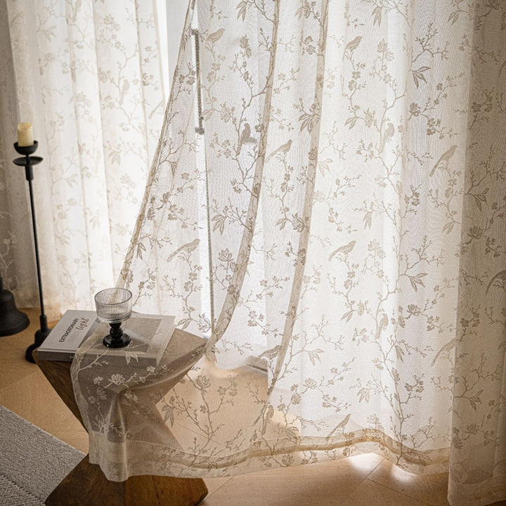 WoLace Embroidered Sheer Curtain Stornfield