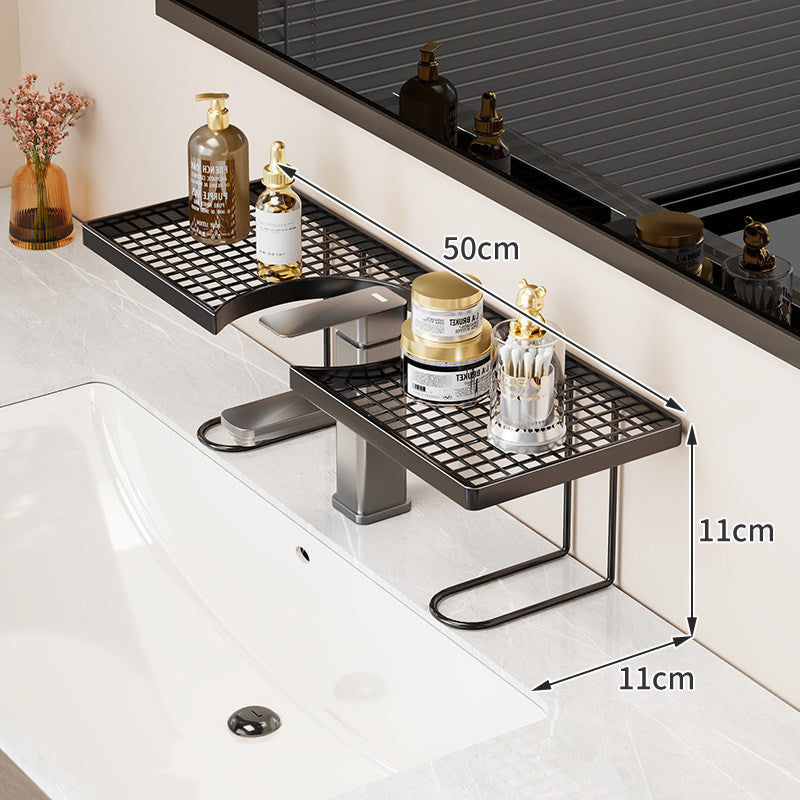 Over-Sink Grid Countertop Organizer Shelf