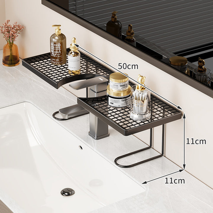 Over-Sink Grid Countertop Organizer Shelf
