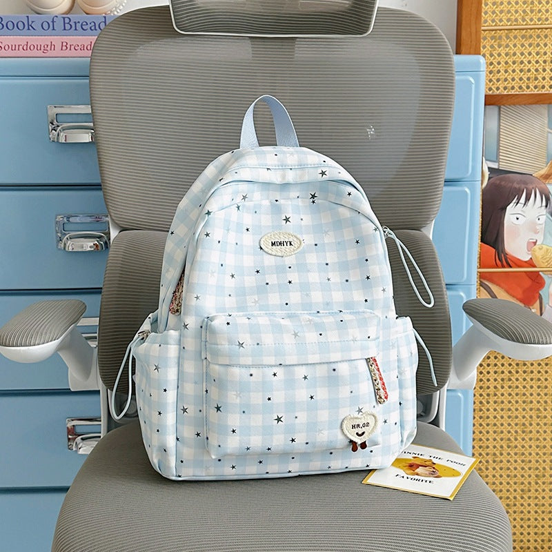 Stylish Checkered Mini Backpack Stornfield