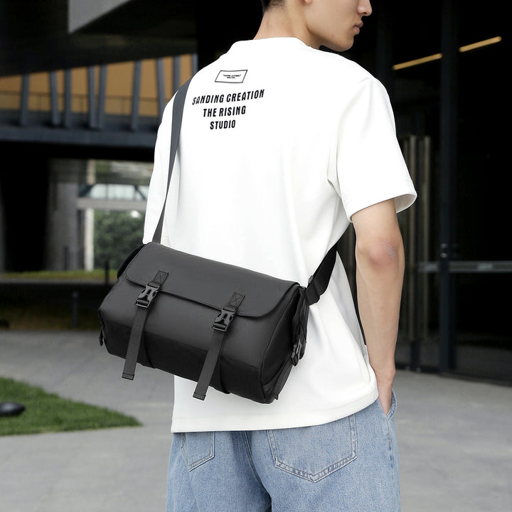 Modular Messenger Bag with Water-Repellent Material and Adjustable Shoulder Strap Stornfield