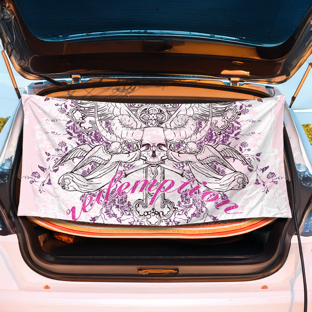 Trunk mat with creative flamingo design Stornfield