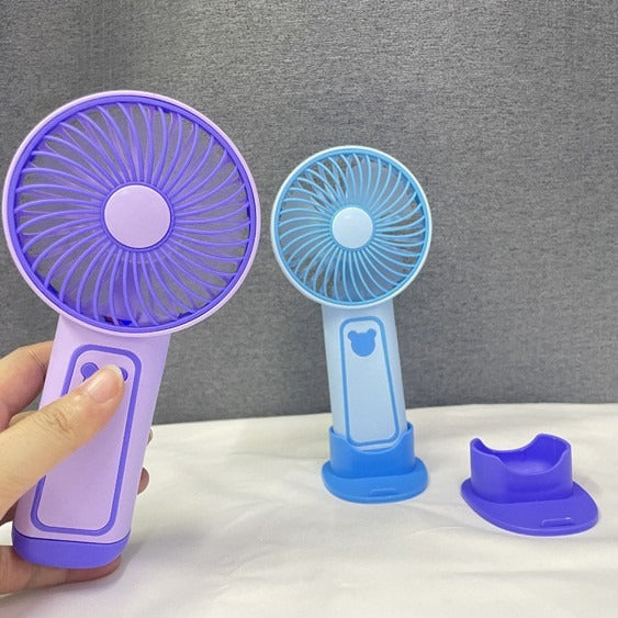 Unisex Portable Hand Fan with Comfortable Ergonomic Shape Stornfield