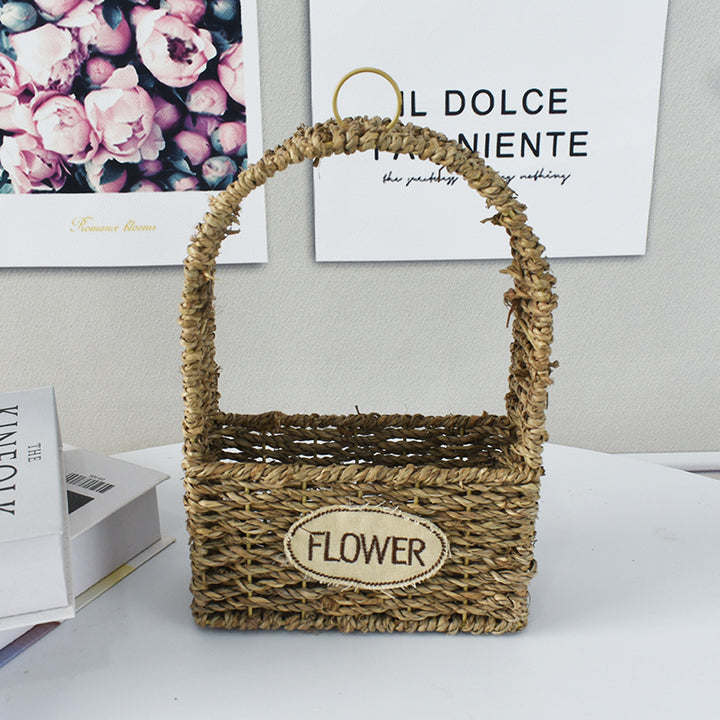 Handwoven Decorative Flower Basket Stornfield