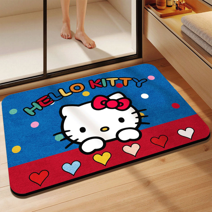 Cartoon-Themed Plush Bath Mat