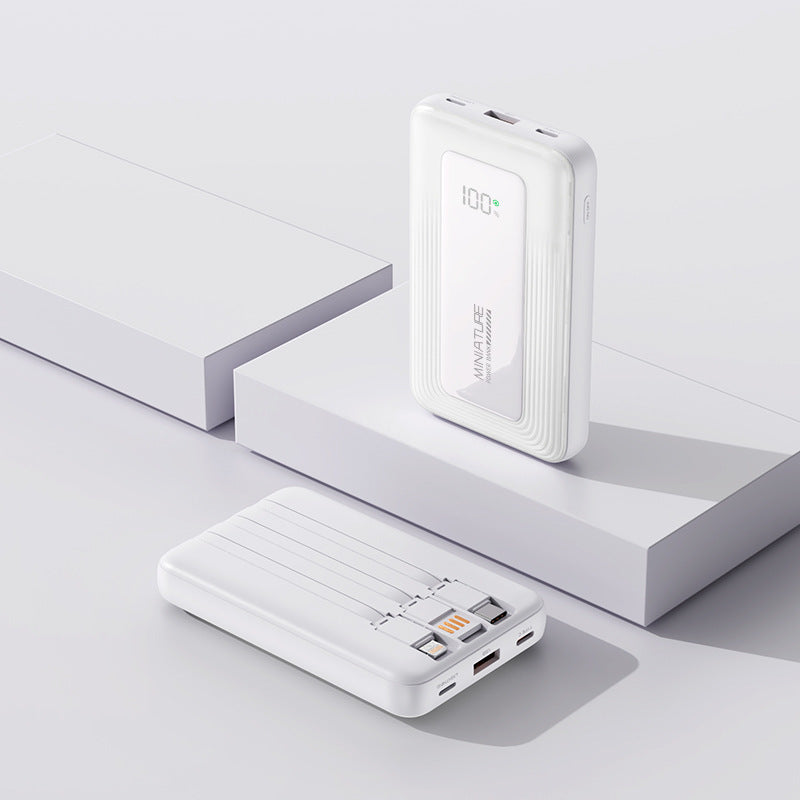 Portable power bank with digital capacity display and two USB ports Stornfield