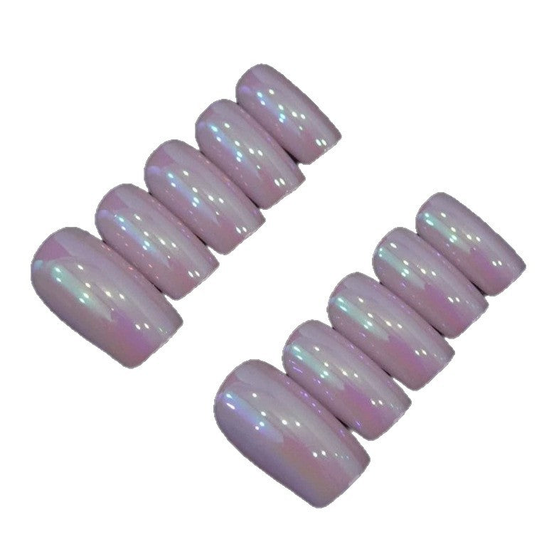 Iridescent Press-On Nail Art
