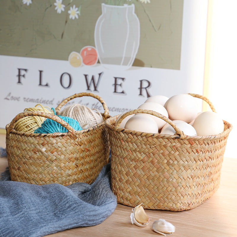 Unisex Braided Storage Basket with Ergonomic Handles Stornfield