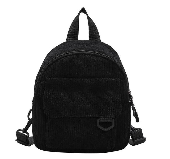 Corduroy Textured Mini Backpack Stornfield
