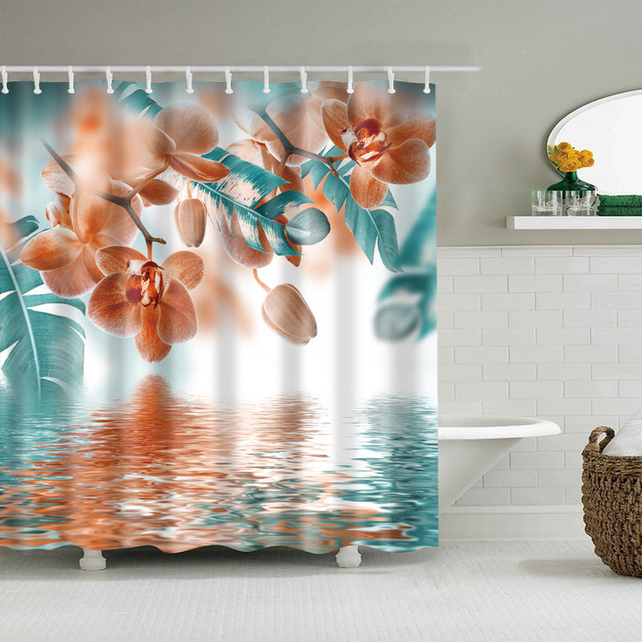 Floral Patterned Bathroom Shower Curtain Stornfield