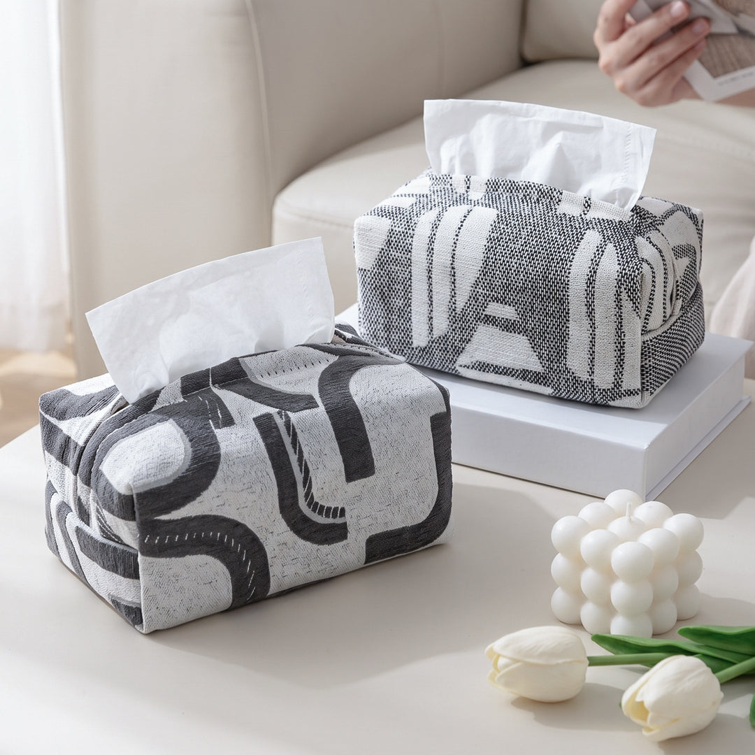 Designer tissue box holder