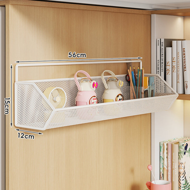 Over-Panel Hanging Mesh Storage Basket Organizer