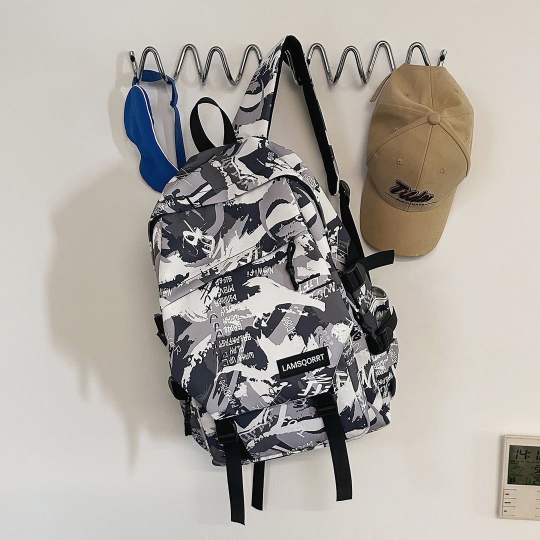 Graffiti Print Casual Backpack Stornfield