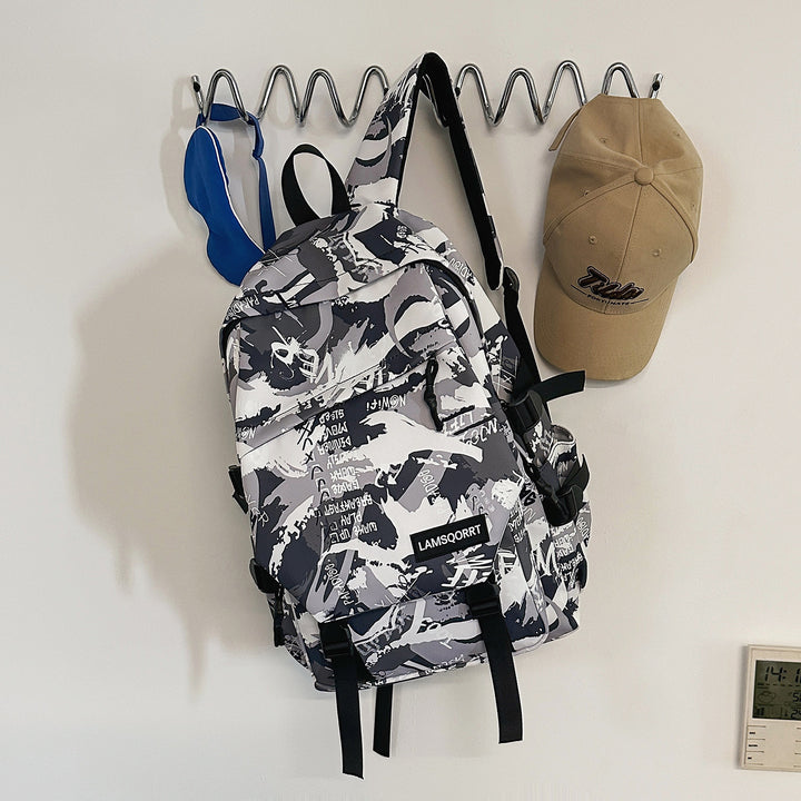 Graffiti Print Casual Backpack Stornfield
