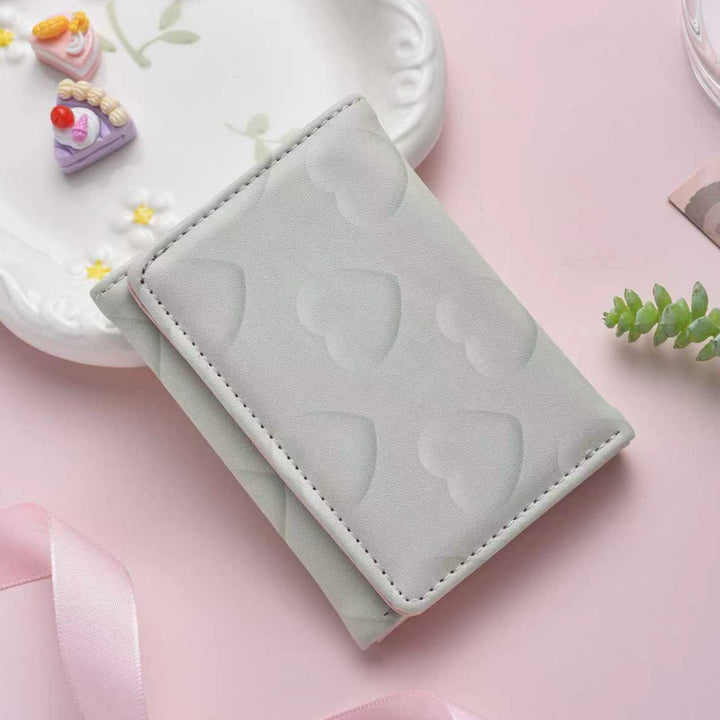 Cute Heart-Pattern Cardholder