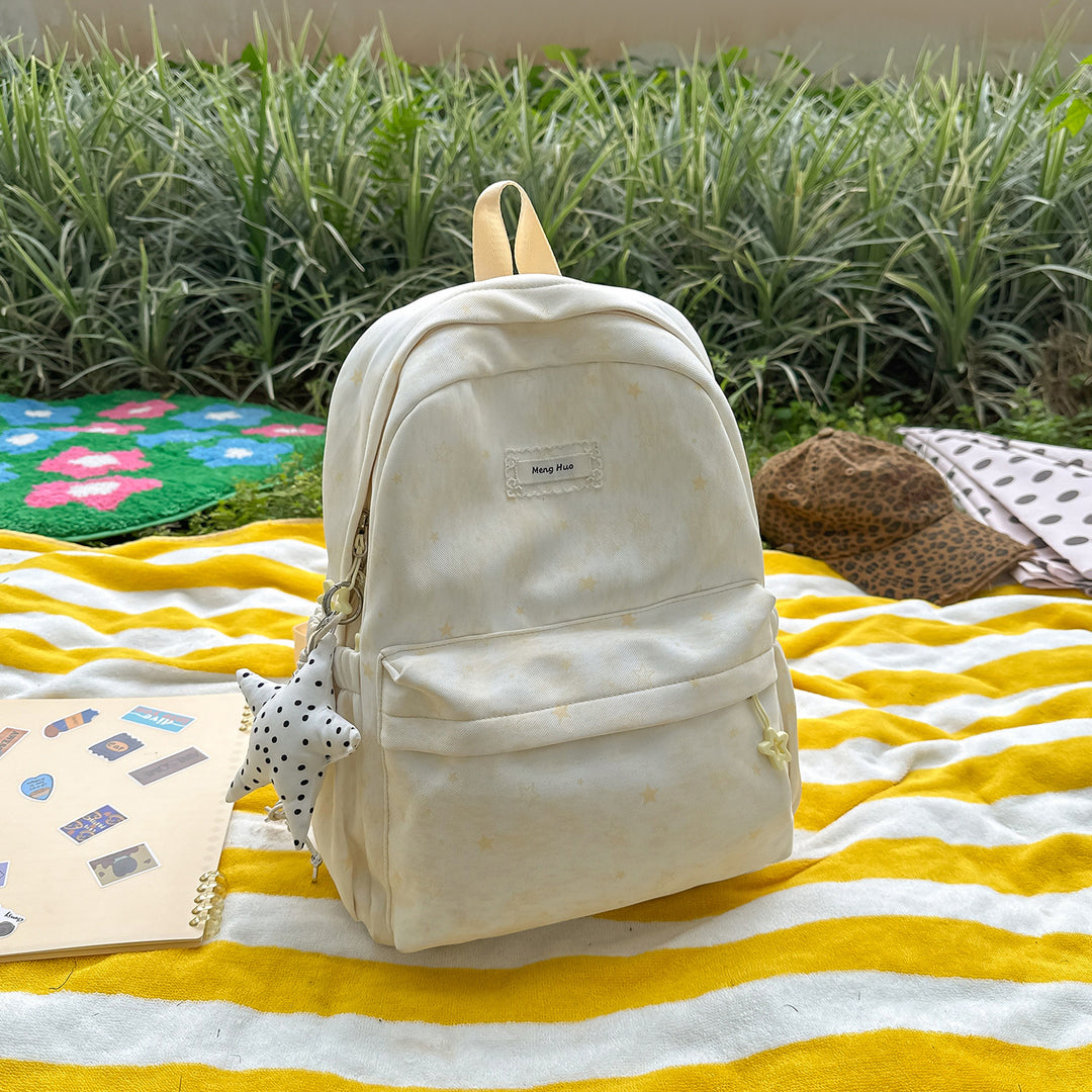 Star-Patterned Casual Backpack Stornfield