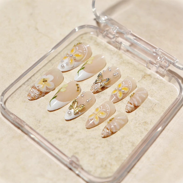 Floral Design Luxury Press-On Nails Stornfield
