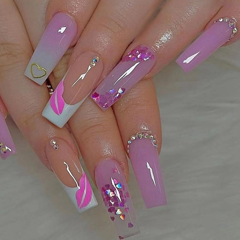 Decorative Press-On Nail Art Set Stornfield