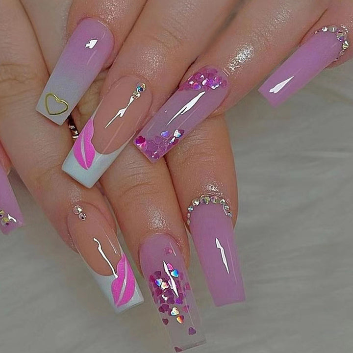 Decorative Press-On Nail Art Set Stornfield