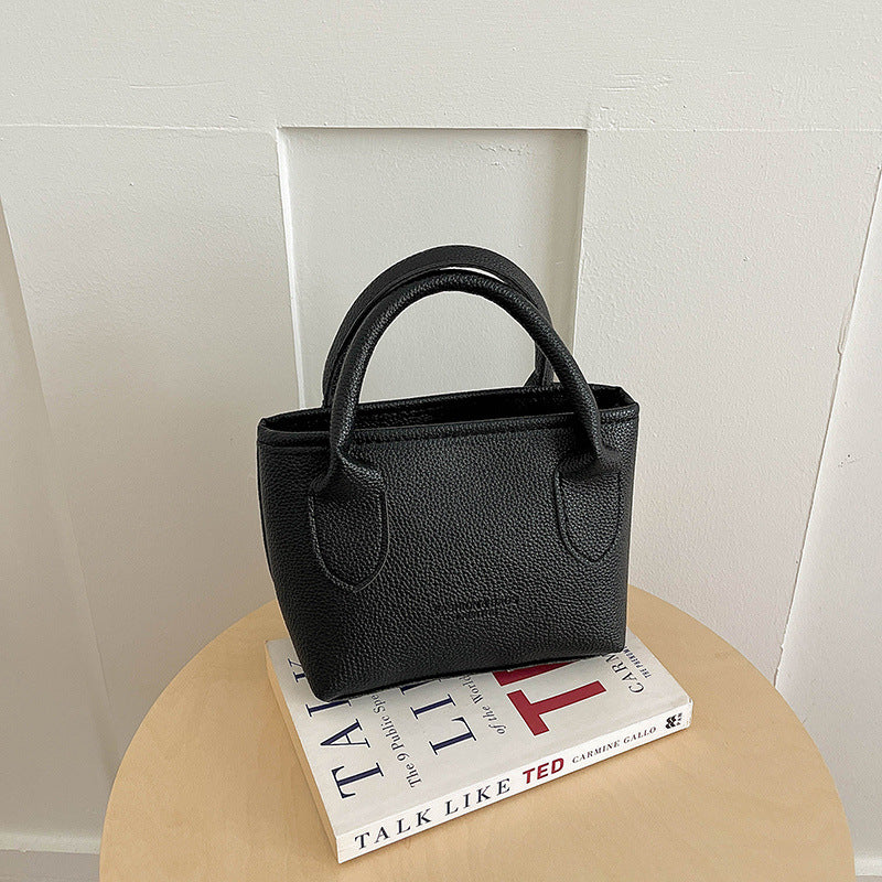 Elegant Textured Leather Handbag