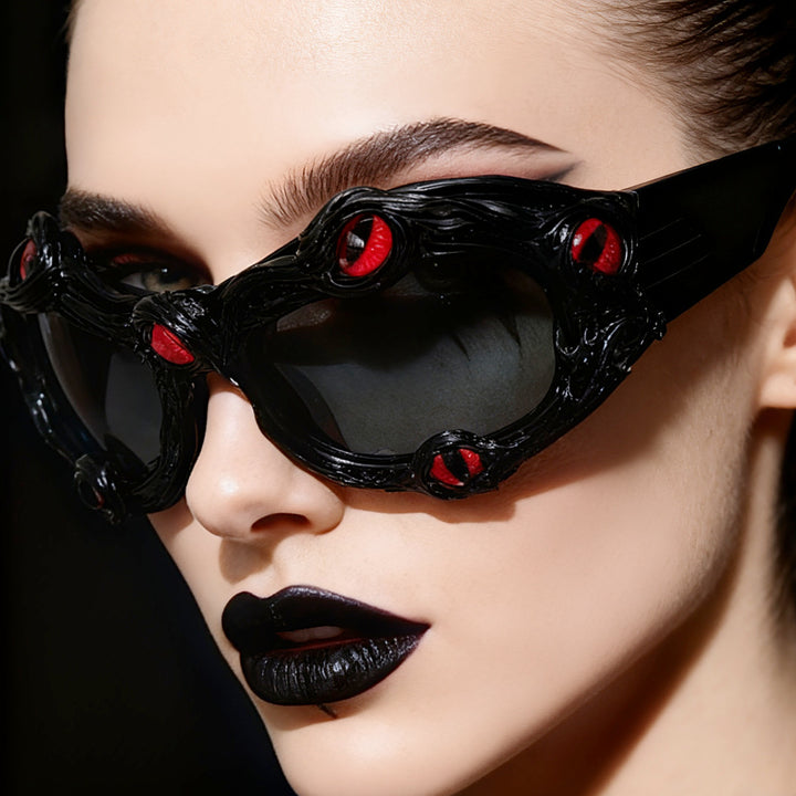 Women's creative designer sunglasses with extravagant 3D elements Stornfield