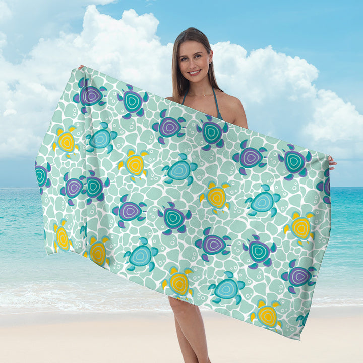 Beach towel with maritime star design Stornfield