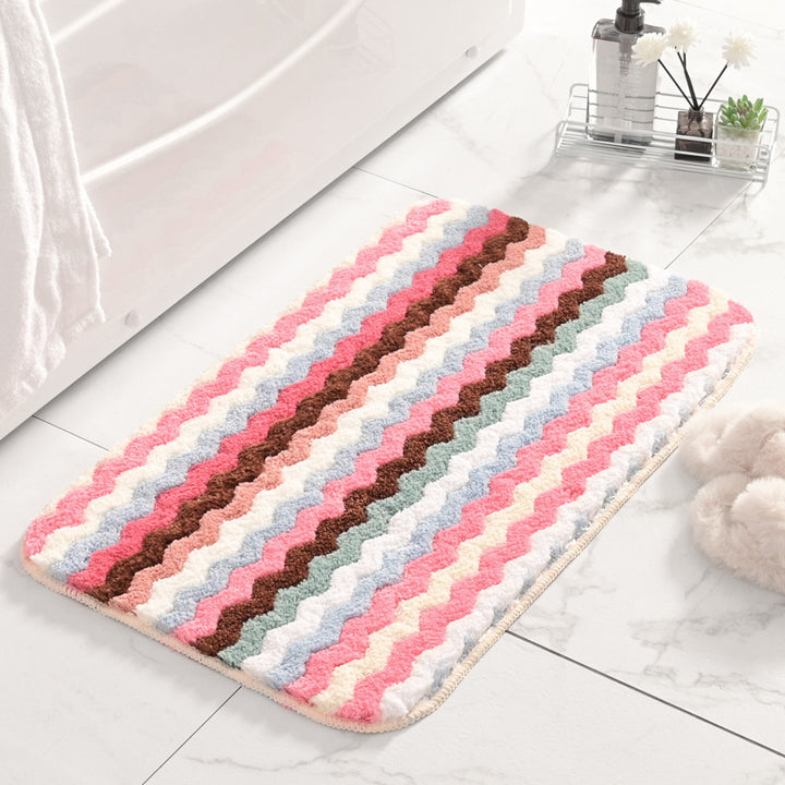 Fringed Chevron Bath Mat Stornfield