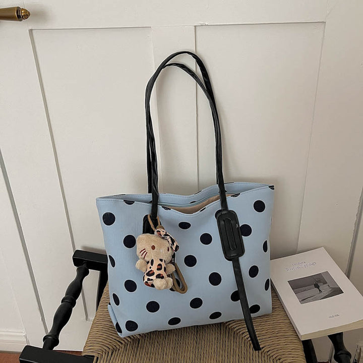 Trendy Polka Dot Tote Bag