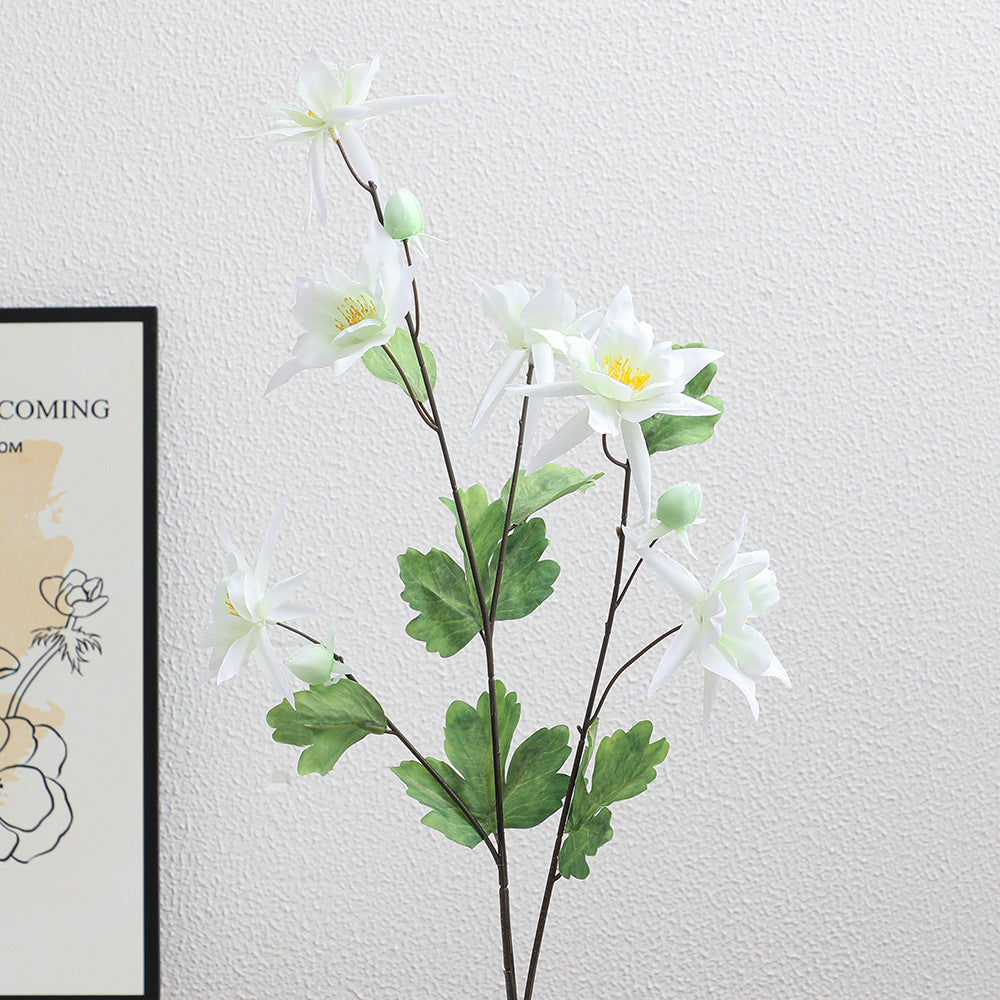 Artificial bouquet with intricate flowers and leaves