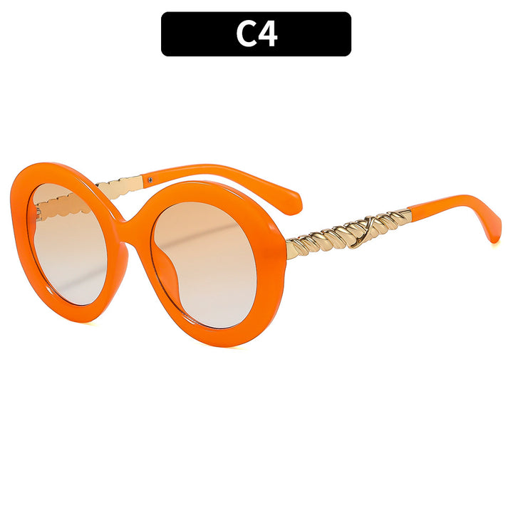 Statement Circle Frame Sunglasses