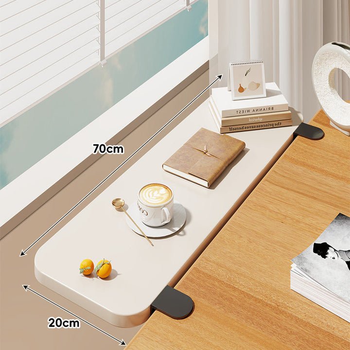 Clamp-On Window Sill Desk Extension Shelf