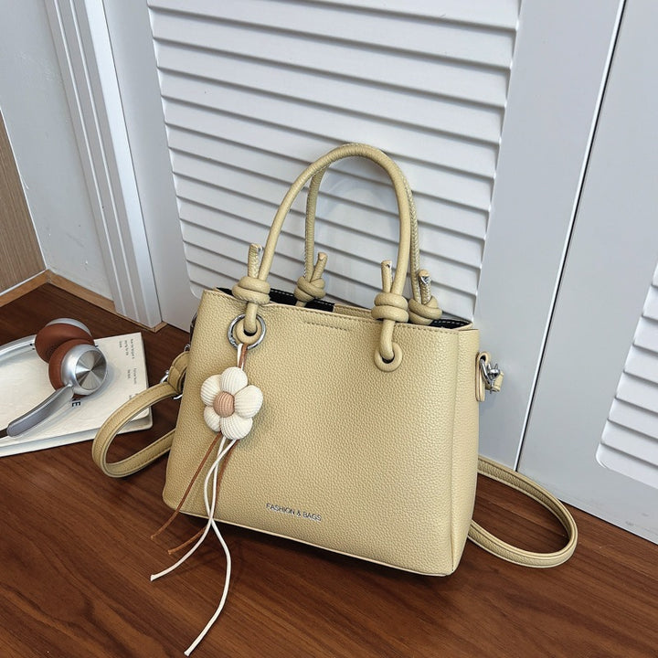 Textured Mini Handheld Tote Bag