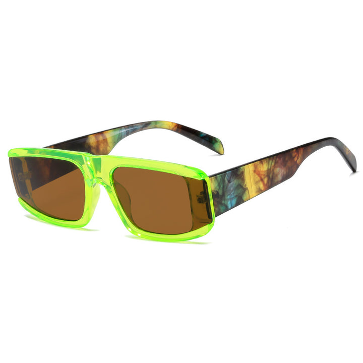 Women's fashionable sunglasses with futuristic design and transparent frame Stornfield