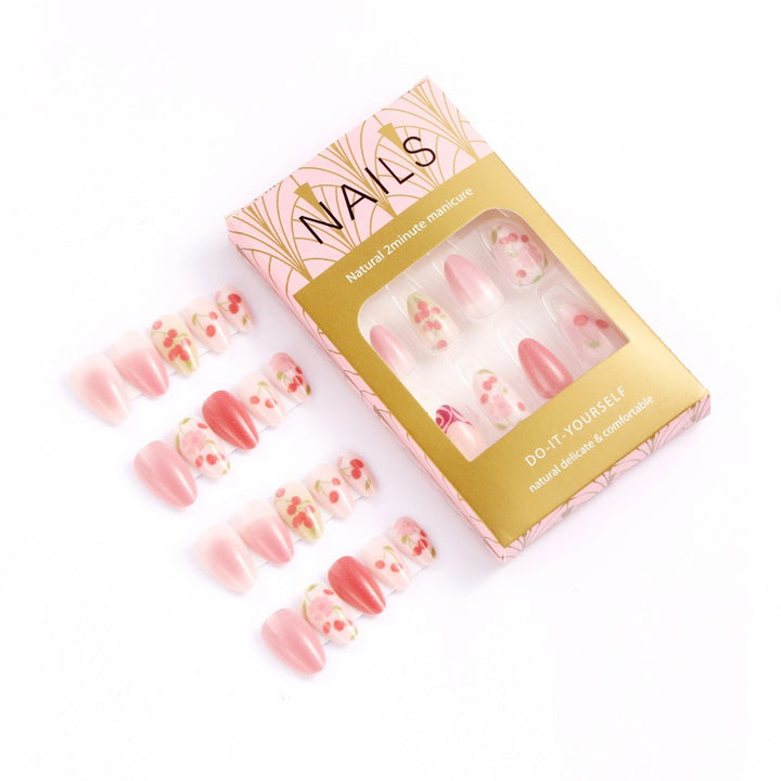 Creative Nail Art Set with Cherry Design Stornfield