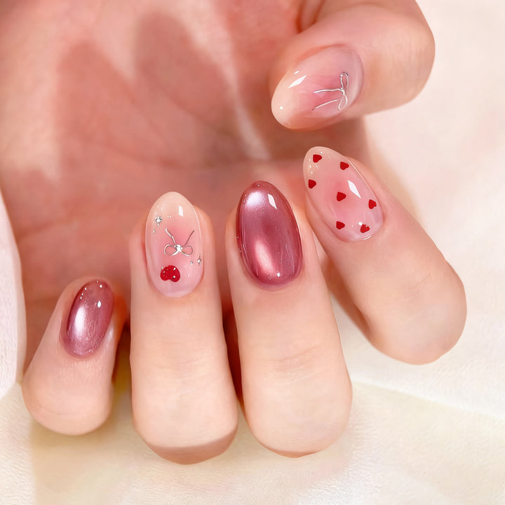 Elegant Artificial Nail Collection with Glitter Motifs Stornfield