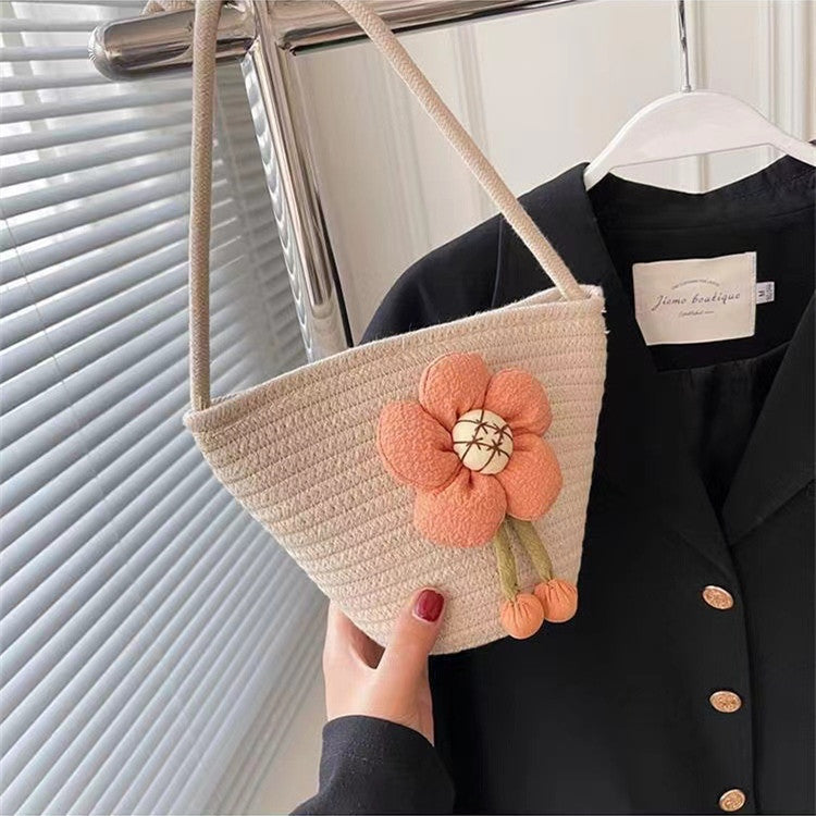 Flower-embellished shoulder bag Stornfield