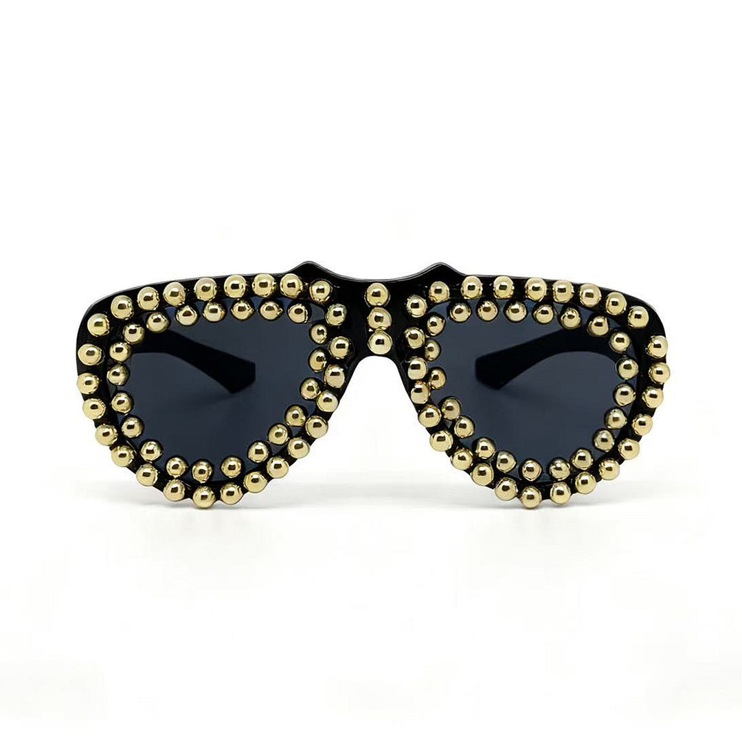 Ladies fashionable heart sunglasses with rhinestone embellished frame Stornfield