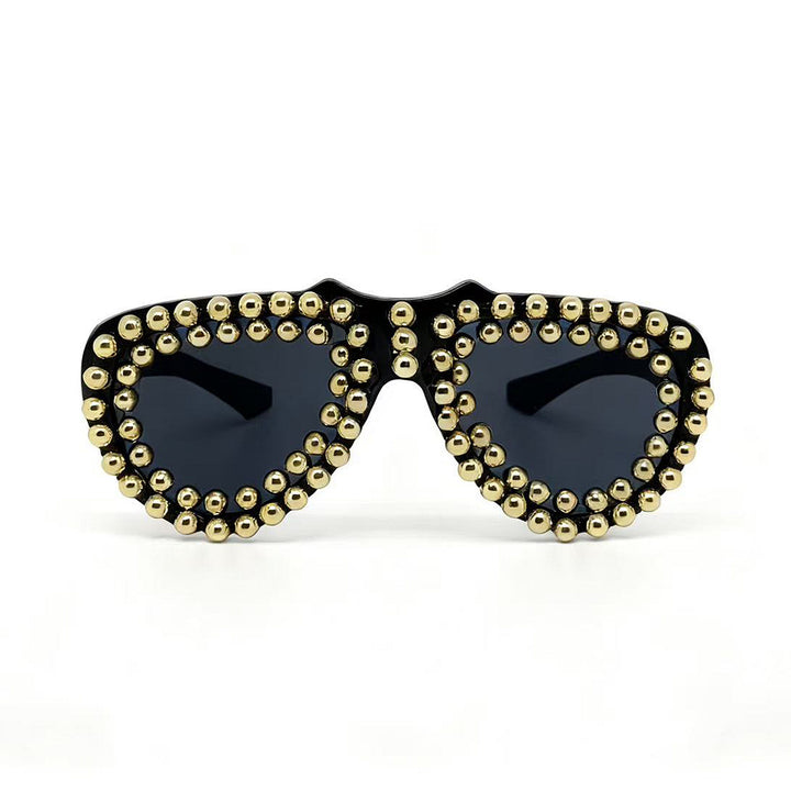 Ladies fashionable heart sunglasses with rhinestone embellished frame Stornfield