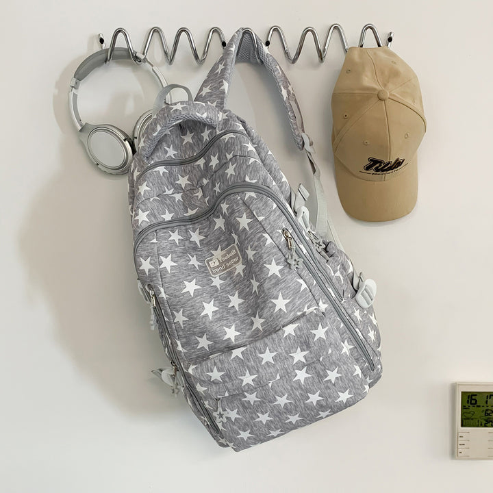 Trendy Star-Print School Backpack Stornfield