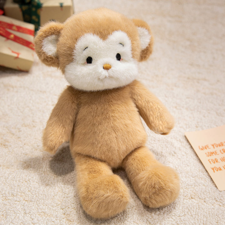 Classic Retro-Style Plush Bear Comforter with Round Snout & Contrasting Paw Tips Stornfield