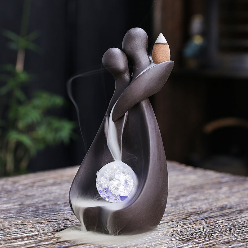 Artistic Couple-Themed Incense Holder